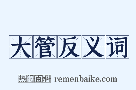 大管反义词是什么意思的图片